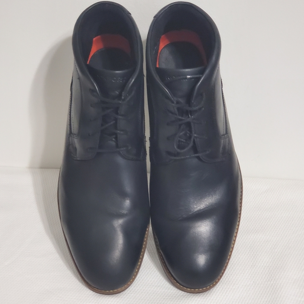 Rockport Hydro Shield Waterproof Black Leather Chukka Boots Mens 13 - Picture 8 of 10